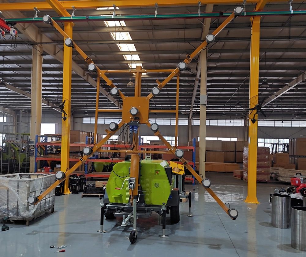 拖車式移動照明車 機場跑道關閉預警標志燈塔4TN4000B